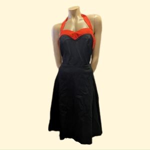 SOLD - Black & Red Rockabilly Dress NWT XL